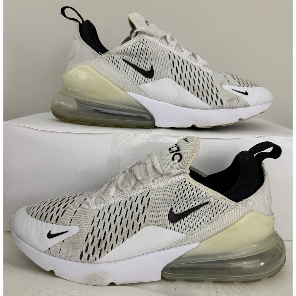 Nike Shoes Womens 10 White Black Air Max 270 Running Sneakers Low Top AH6789-100